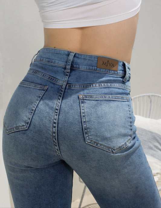 Wide leg Stretch - Sky Blue