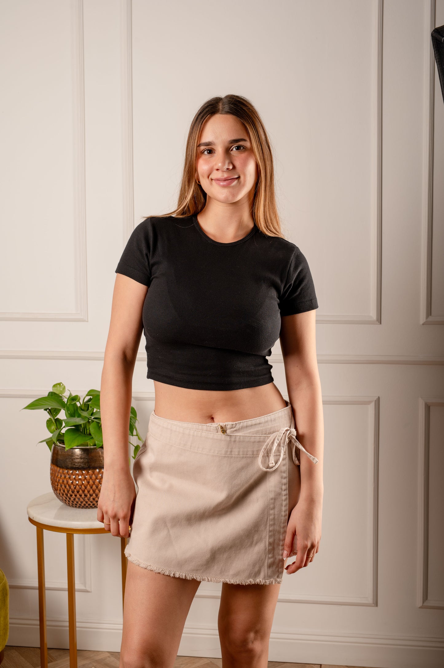 Short Falda - Sand Light