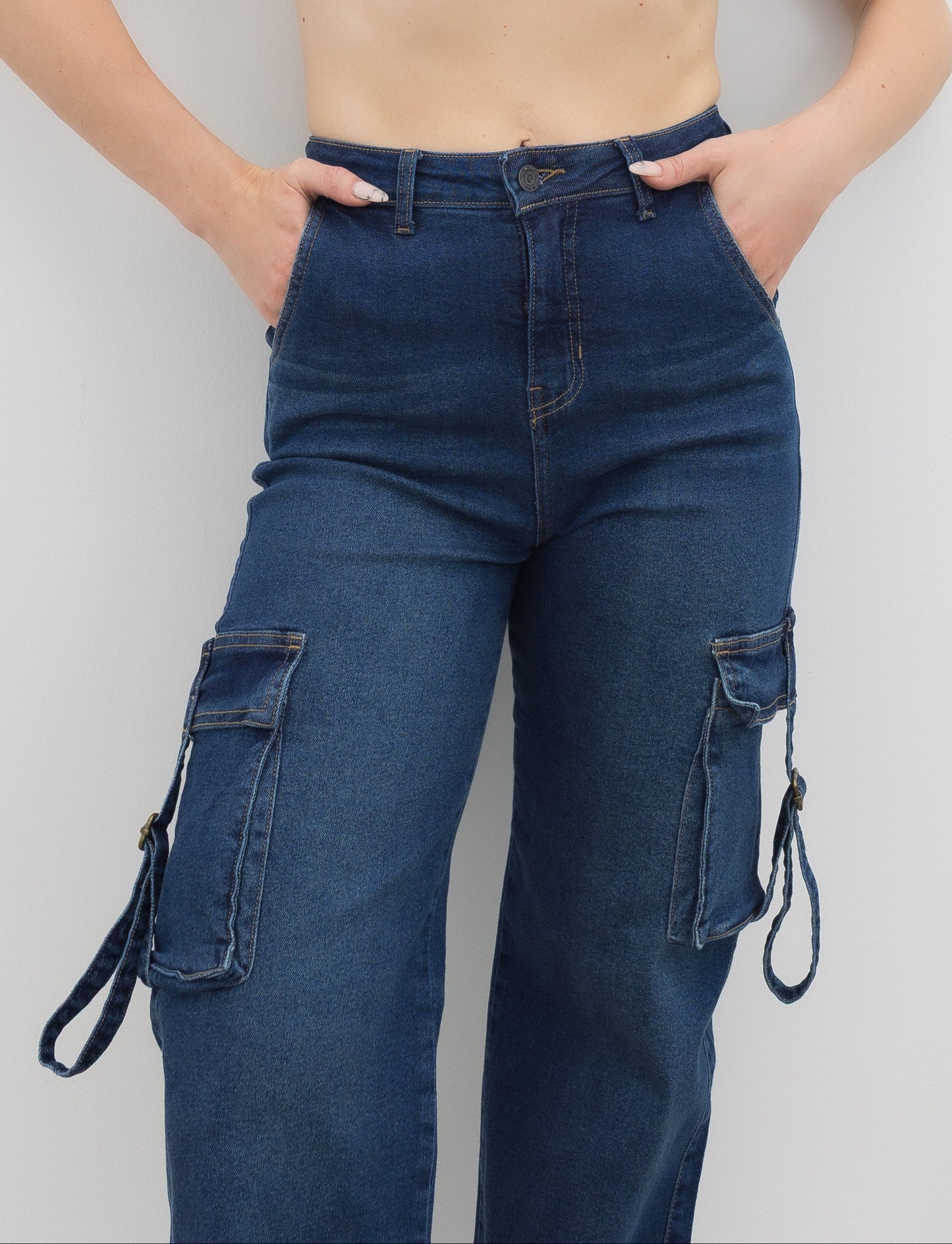 Cargo Pants - Rust Blue