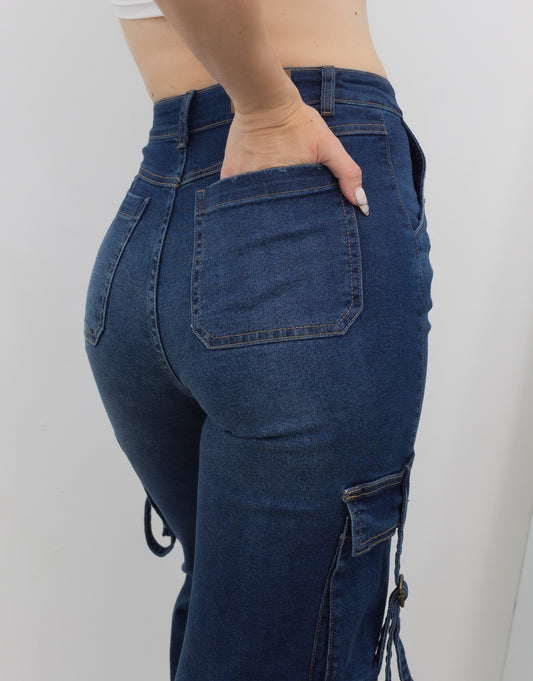 Cargo Pants - Rust Blue