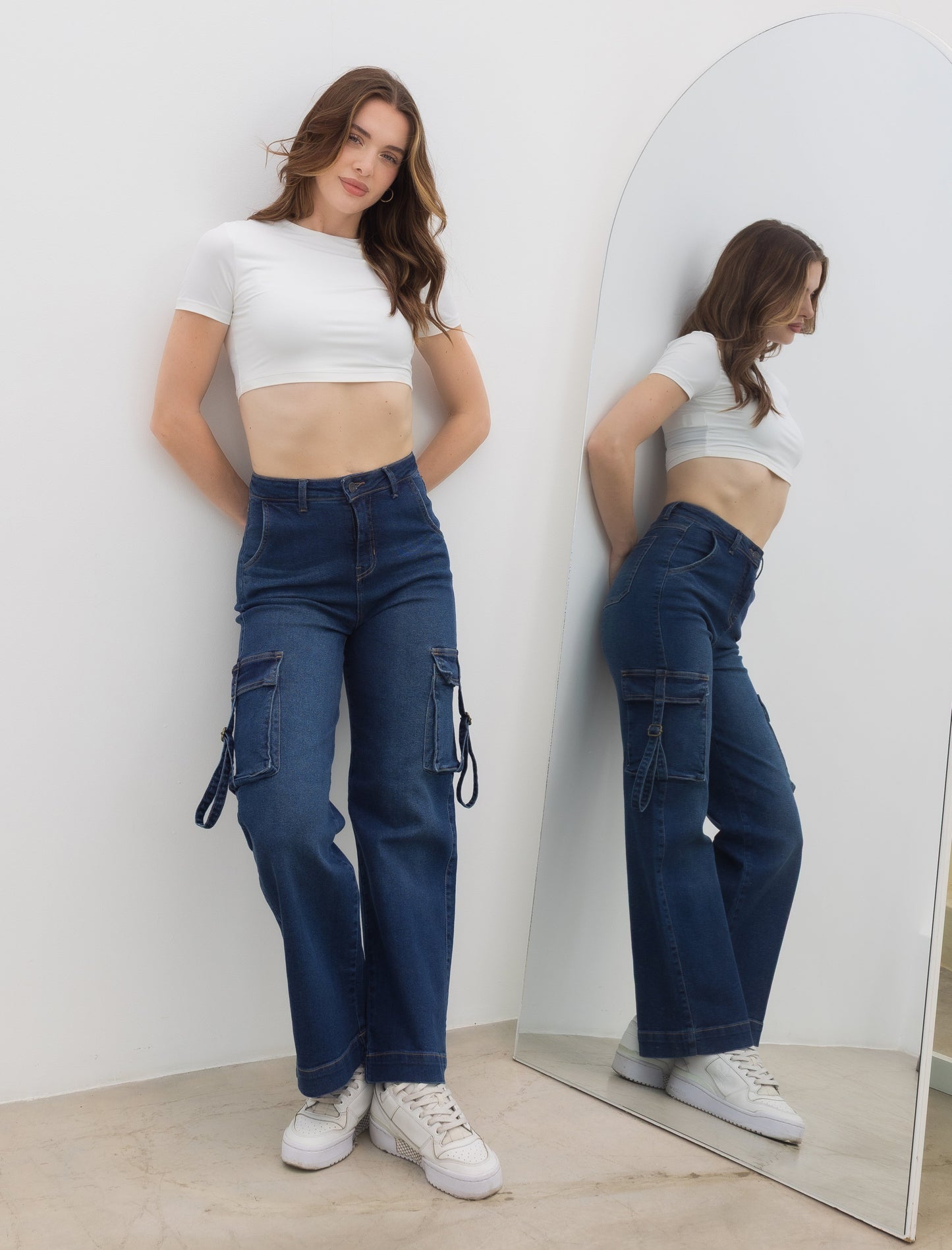 Cargo Pants - Rust Blue