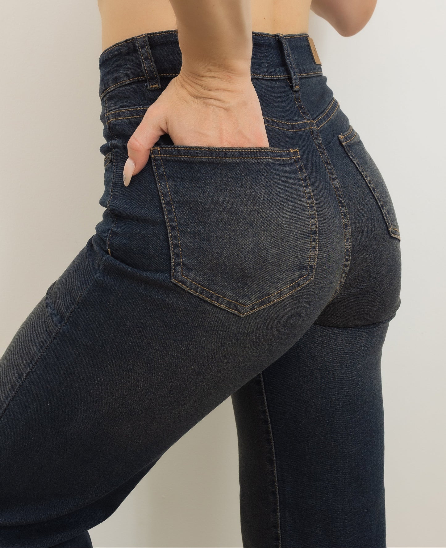Wide leg Stretch - Rust Blue