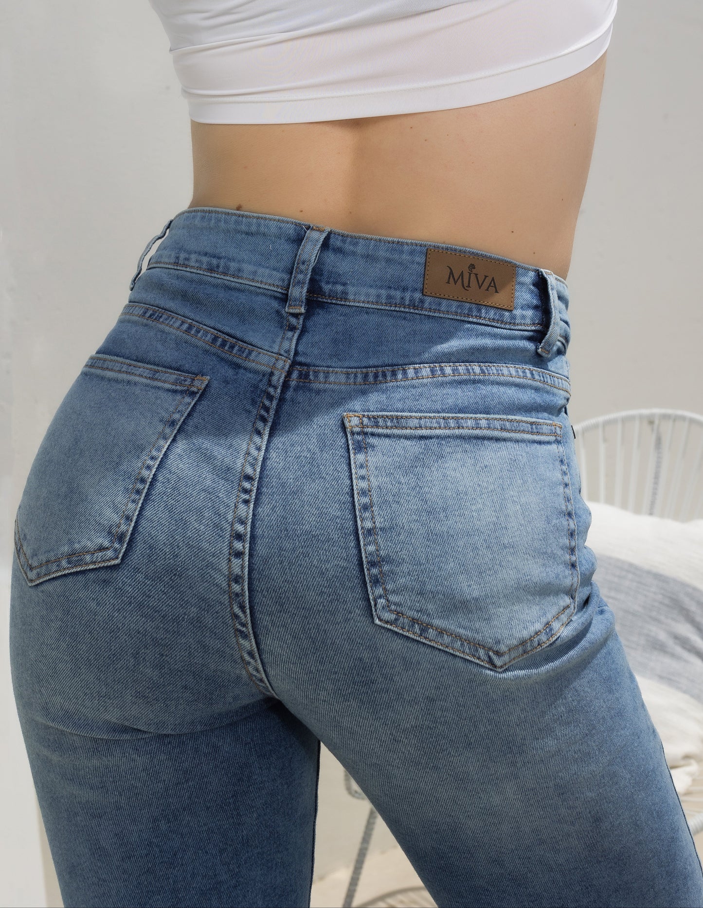 Wide leg Stretch - Sky  Blue