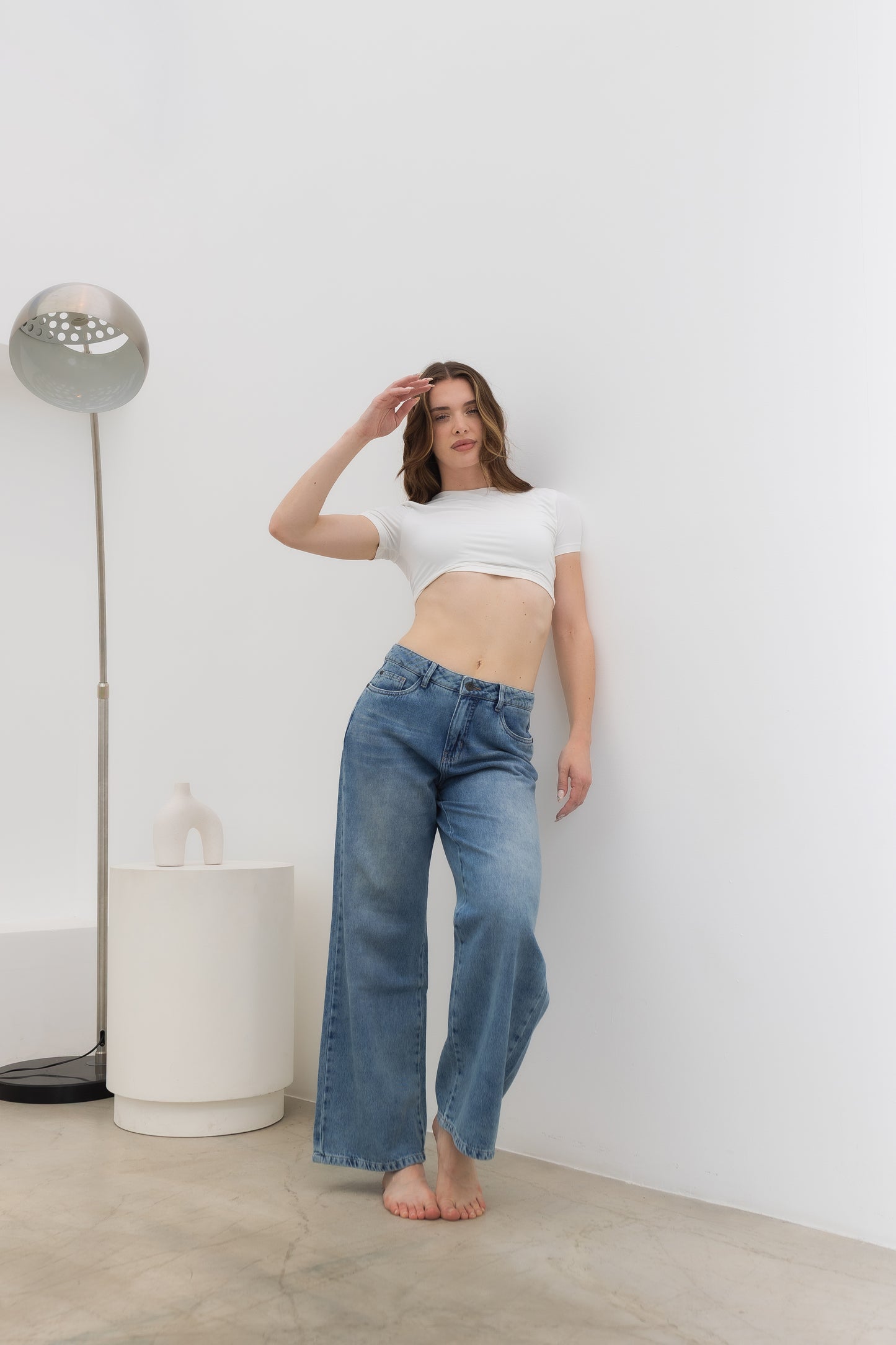 Wide Leg  Star - Sky Blue